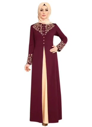 Muslim Dress Womens  Fashion Abaya Dubai  Appliques  Turkey   Women Elegant Long