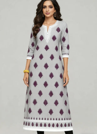 National style Kurt Women's Fashion Comfortable Long Sleeve Straight Casual Ethnic Peacock Pattern Robe Musulman Femme