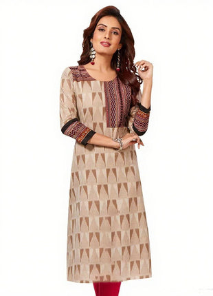 National style Kurt Women's Fashion Comfortable Slit hem Straight Casual Ethnic Abito Donna Musulmana Girls Prayer Dress