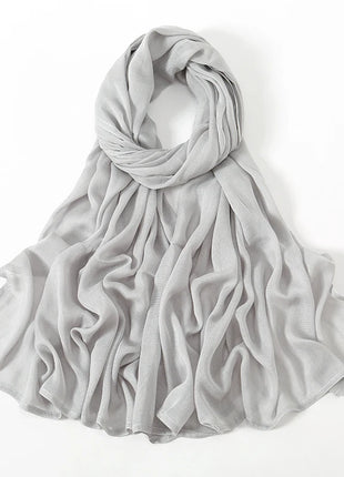 Fashion Modal Hijab Rayon Cotton Shawls Muslim Hijabs For Women Plain Scarf Big Size Headscarf Islamic Turban Headband 190*85cm