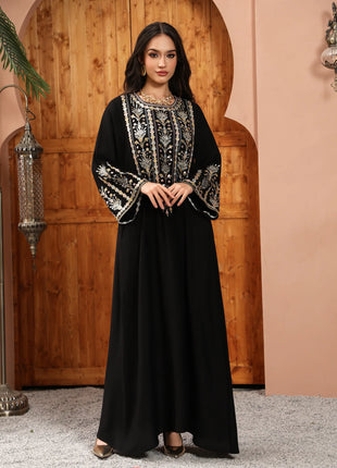 Women Jalabiya Dubai Dress Abaya Eid Ramadan Party Gorgeous Long Dresses Muslim Embroidery Vestidos Largos Robe Saudi Arab 2026