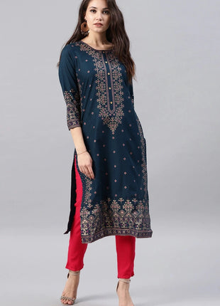 Kurtas for Women Spring Summer Women's Indian Dress Cotton Printed Floral Ethnic Style Kurti Top South Asian Clothes