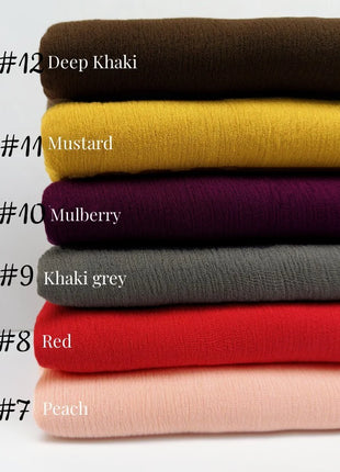 61 Colors Soft Cotton Viscose Scarf Rayon Material Muslim Hijab Mid Eastern Plain Solid Color Headscarf With Tassel