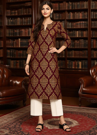 Muslim Dress Kurt Women Fashionable Elegant Straight Tube Casual Flowers Color Elephant Pattern Tenue De Priere Femme Musulmane