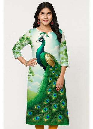 Dress Kurt Women's Fashionable And Elegant National Style Straight Tube Casual Round Neck Colorful Elephant Pattern Dress