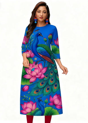 Muslim 2026 Dress Kurtta Women Fashionable And Elegant National Style Straight Tube Casual Slit hem Abito Donna Musulmana