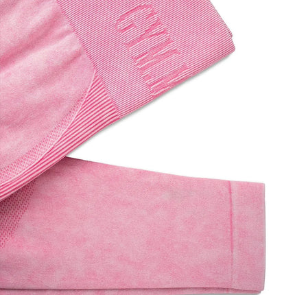 Women Seamless Gym High Waist Yoga Pants Hip Lifting Outdoor Sports Tight Waist Letter Sand Washed Pants Exercise Yoga Leggings