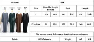 UAE Dubai Fashion Inspired Muslim Abaya Cuff Slits Feature Ideal for Ramadan Occasions and Middle East Autumn Winter Dressing