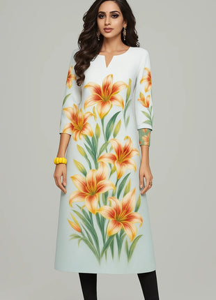 Kurt Women's Fashionable Dress With Straight Tube Casual Round Neck Design And Various Vacation Styles Kurdische Kleider
