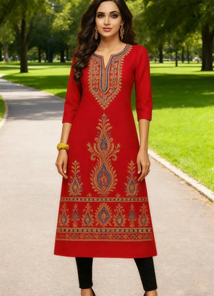 Muslim Women Kurt Casual Dress National Style Straight Casual Ethnic Flower Mandarin Design Suitable Morocco Marokkaanse Kaftan