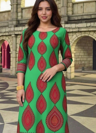 Muslim Dress Kurt Women's Fashionable Slit hem Straight Tube Casual Elephant Women Dress Turkish Abaya Abito Donna Musulmana