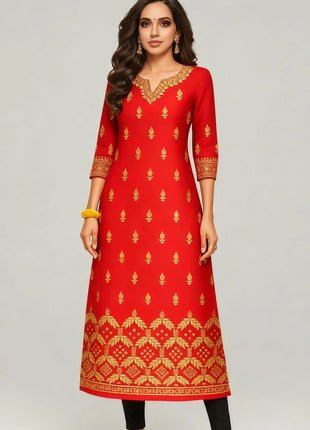 Muslim Dress Kurt Women's Fashionable And Elegant National Style Straight Tube Casual Round Neck Colorful Elephant Pattern Dress