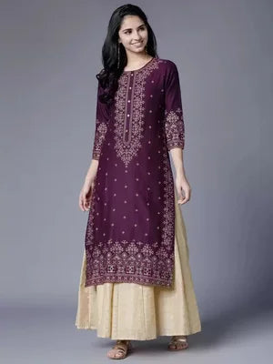 Kurtas for Women Spring Summer Women's Indian Dress Cotton Printed Floral Ethnic Style Kurti Top South Asian Clothes