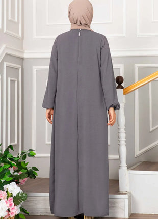 Women Eid Muslim Dress Ramadan Morocco Pleated Party Dresses Dubai Kaftan Islam Vestidos Arab Long Robe Solid Abaya Modest