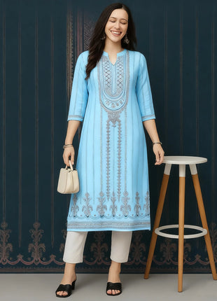 Muslim Kurtta Women's Casual Fashion Dress National style Straight Tube Casual Ethnic Flower Kaftan Moroccan Women Robe