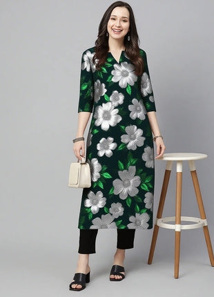 Muslim Kurt Women's Fashionable And Comfortable Kurt Dress Long Sleeved Straight Tube Casual Ethnic Middle Eastern Arabic Dress