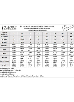 ZANZEA IsIamic Long Vestidos Robe Muslim Hijab Dresses Long Sleeve Maxi Sundress Abayas For Women Elegant Floral Printed Dress