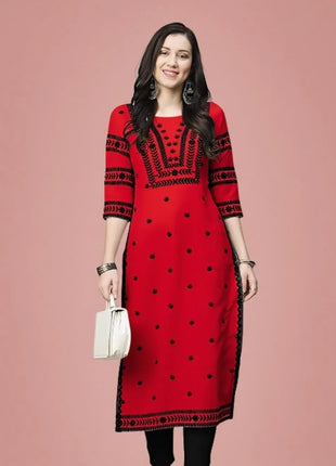 Muslim Kurt Flowers Women's Fashion Comfortable National style Straight Casual Ethnic Vestidos Slit hem Abito Donna Musulmana