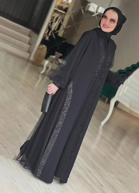 Muslim Modest Women Dress Jalabiya Vestidos Eid Ramadan Arabic Long Robe Dubai Islam Morocco Kaftan Abayas Cardigan Dresses 2024