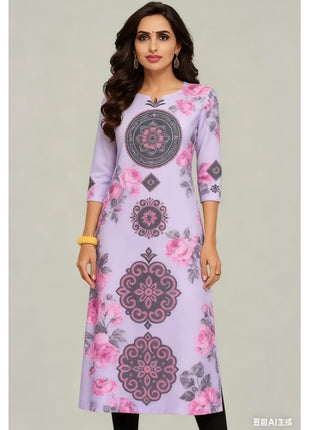National style Kurt Women's Fashion Comfortable Long Sleeve Straight Casual Ethnic Peacock Pattern Robe Musulman Femme