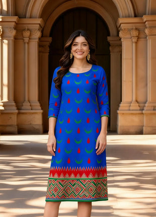 Muslim 2026 Kurt Christmas Women's Casual Fashion Comfortable Dress 2026 Slit hem Straight Tube Casual Ethnic Arabian Dress