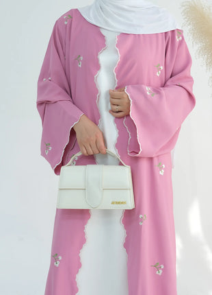 Eid Muslim Abaya for Women Embroidery Cardigan Dresses Abayas Ramadan Morocco Dubai Jalabiya Kaftan Vestidos Arab Long Robe 2025