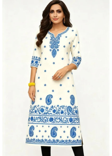 Muslim Dress Kurt Women's Fashionable And Elegant National Style Straight Tube Casual Round Neck Colorful Elephant Pattern Dress