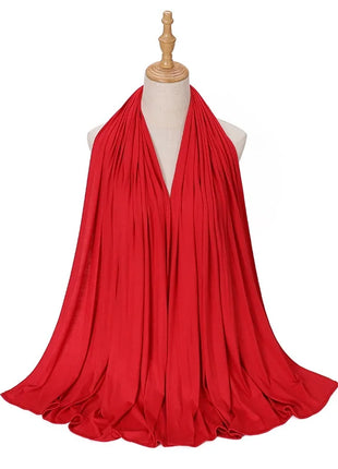 Big Size Jersey Hijabs for Woman Turban Mercerized Cotton Hijab Scarf Shawl Turbans for Women Headscarf Scarves Ramadan Foulard