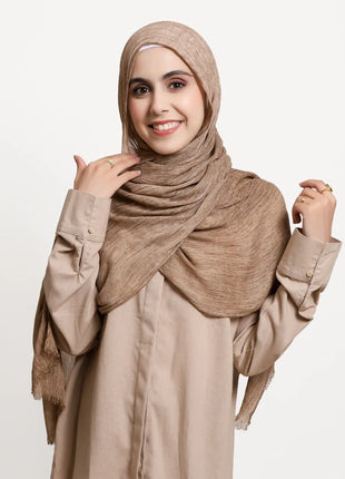 New Arrival Crinkle Rayon Hijab for Women Muslim Scarf Shawls Tie-dye Headscarf Wraps Plain Modal Cotton Islamic Turban Ramanda