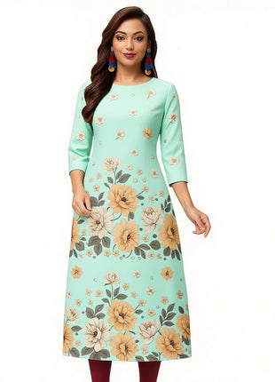 Muslim Women's Casual Fashionable  Kurt Straight Tube Ethnic Slit hem Takchita Dress Abito Donna Musulmana Girls Prayer Dress
