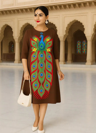 Muslim Women's Kurt Fashionable And Elegant Turkish Abaya Straight Tube Casual Kurtta Abito Donna Musulmana Girls Prayer Dress