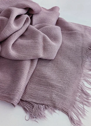 61 Colors Soft Cotton Viscose Scarf Rayon Material Muslim Hijab Mid Eastern Plain Solid Color Headscarf With Tassel