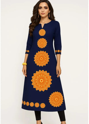Muslim Dress Kurt Women's Fashionable And Elegant Long Sleeved Straight Tube Casual Round Neck Pattern Robe Traditionnelle Arabe