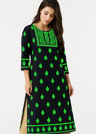 Muslim Dress Kurt Women Fashionable And Elegant Straight Tube Casual Colorful Slit hem Abito Donna Islamic Clothing For Women
