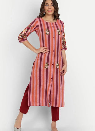 Muslim Dress Kurtta Women Fashionable Elegant National Style Straight Tube Casual Slit hem Colorful Elephant Peacock Pattern