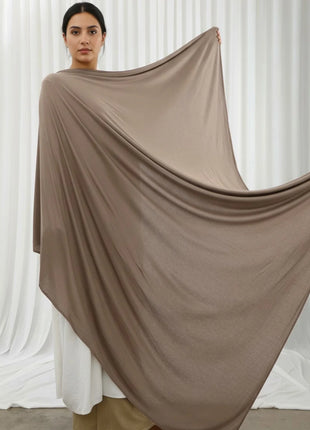 145*145cm Large Size Jersey Modal Square Scarf Stretchy Muslim Instant Hijab Layer Khimar Eid Islamic Women Prayer Headscarf