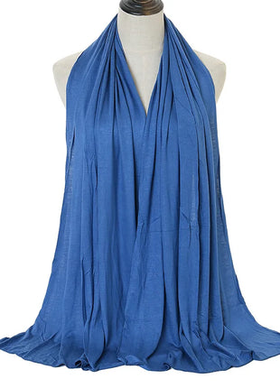 Premium Modal Cotton Jersey Hijab Scarf Muslim Long Shawl Women Plain Soft Turban Tie Head Wraps Africa Female Headband 170x60cm