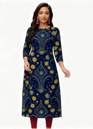 Muslim 2026 Dress Kurt Women's Fashionable And Elegant Slit Hem Straight Tube Casual Modest Dress Dubai Abito Donna Musulmana