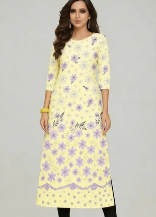 Muslim Dress Kurtta Women's Fashionable Slit hem Straight Tube Casual Elephant Women Dress Turkish Abaya Abito Donna Musulmana