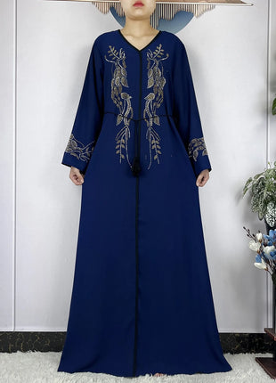 New African Abayas For Women Long Sleeved Chiffon Loose Femme Elegant Robe Dubai Islam Fashion Party Evening Dresses With Scarf