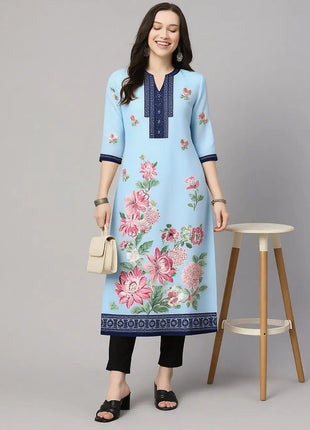 Muslim Kurt Women's Fashionable And Comfortable Kurt Dress Long Sleeved Straight Tube Casual Ethnic Middle Eastern Arabic Dress