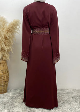 Ramadan Eid Dubai Open Black Muslim Kimono Abaya Damen Turkey Islam Abayas For Women Dress Kebaya Robe Femme Musulmane Kaftan