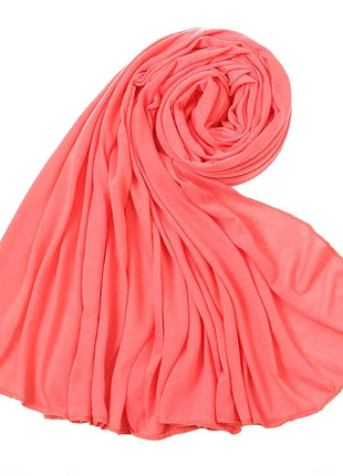 Hot Muslim Fashion Woman Soft Hijabs Scarf Shawl Plain Cotton Jersey Scarves Turban Women Long Shawls Head Wrap Headband Abaya