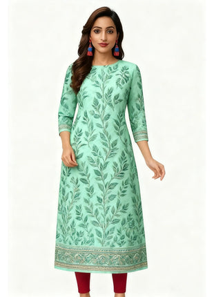 Muslim Women's Kurt Fashionable And Elegant Long Sleeved Straight Tube Casual Kurtta Turkish Abaya Kaftan Marroqui Slit hem
