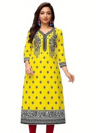 Muslim Kurtta Women's Casual Fashion Dress National Style Straight Tube Casual Turkish Abaya Robe Arabe Femme Modest Slit hem