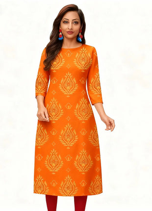 Muslim Dress Kurt Women's Fashionable And Elegant National Style Slit Hem Straight Tube Casual Color Pattern Abaya Luxury