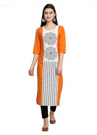 Muslim Dress Kurt Women's Fashionable Elegant Straight Tube Casual Flowers Color Elephant Pattern Abito Donna Musulmana Slit hem