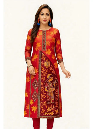 Dress Kurt Women's Fashionable And Elegant Straight Tube Casual Round Neck Pattern Noble Skirt Muslim Women Clothing