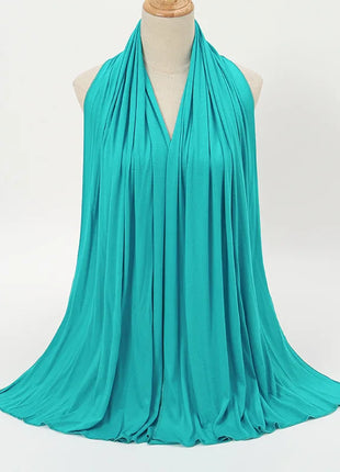 Premium Modal Cotton Jersey Hijab Scarf Muslim Long Shawl Women Plain Soft Turban Tie Head Wraps Africa Female Headband 170x60cm