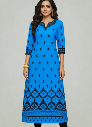 Muslim Dress Kurt Women's Fashionable And Elegant Straight Tube Casual Colorful Floral Pattern Kimono Femmes Musulmane
